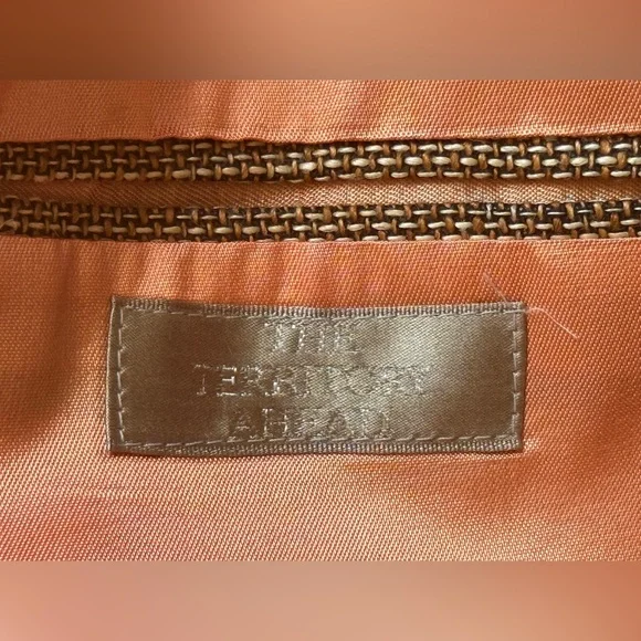 The Territory Ahead 46R Brown Burlap Style Blazer 3 Button Made in USA Vintage